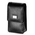 Caseti Etch Black Leather Weave Pattern Lighter Case CALA003